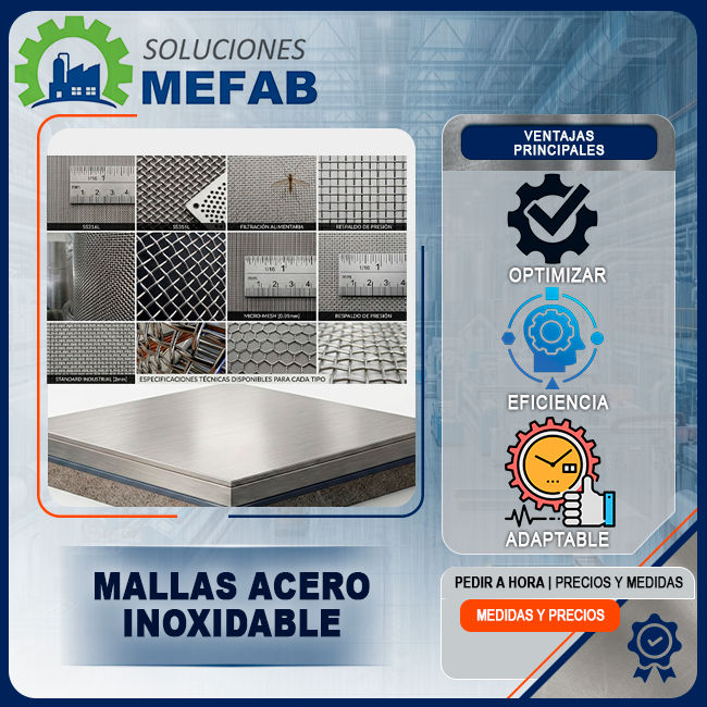 Mallas acero inoxidable